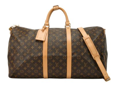 Vintage Keepall Bandouliere 55, &pound;1,250, Handbags, Brown, Canvas, Front view